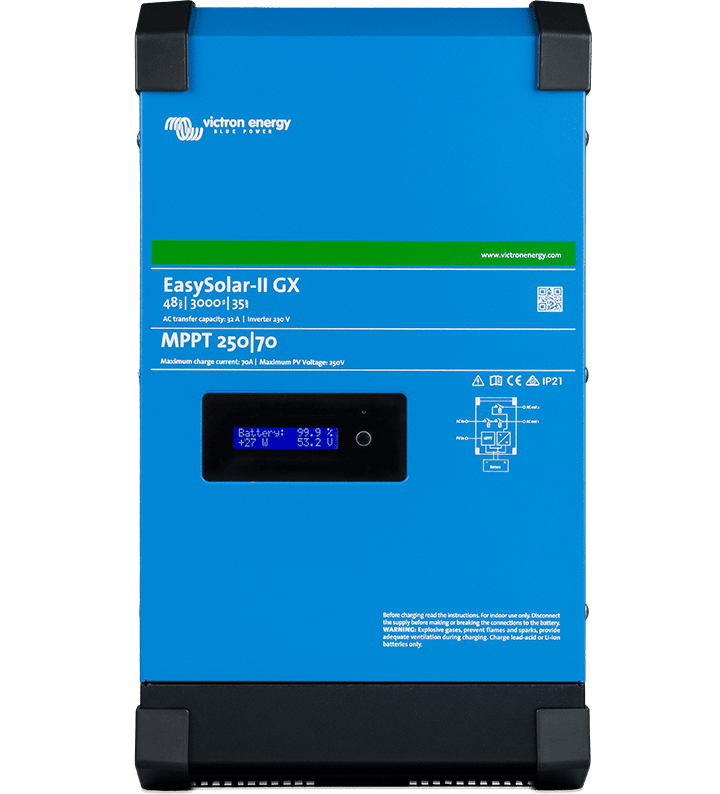 Victron EasySolar-II 24V 3000VA 70-32 MPPT 250/70 GX Invertteri/Laturi/MPPT