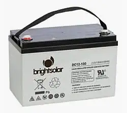 BrightSolar DC12V-100Ah huoltovapaa AGM akku